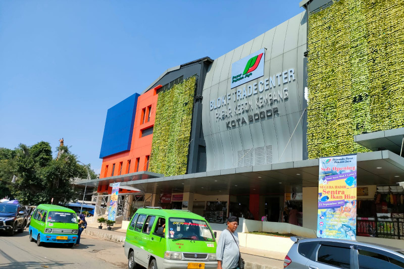 Pasar tradisional di Kota Bogor masih sepi