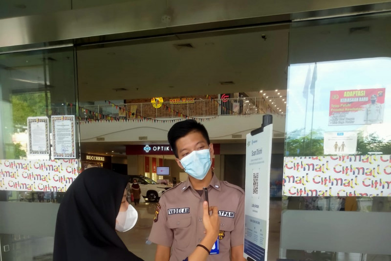 Citimall Baturaja terapkan aplikasi QR Peduli Lindungi bagi pengunjung