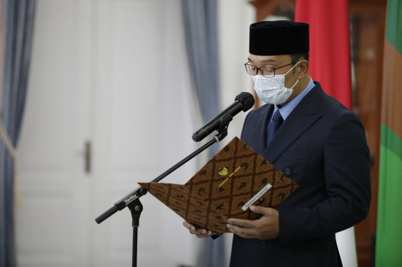 Gubernur Jawa Barat lantik lima pejabat baru pimpinan tinggi