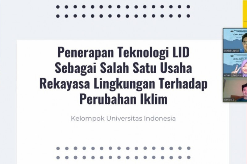 Mahasiswa Teknik Universitas Indonesia juara karya ilmiah solusi banjir