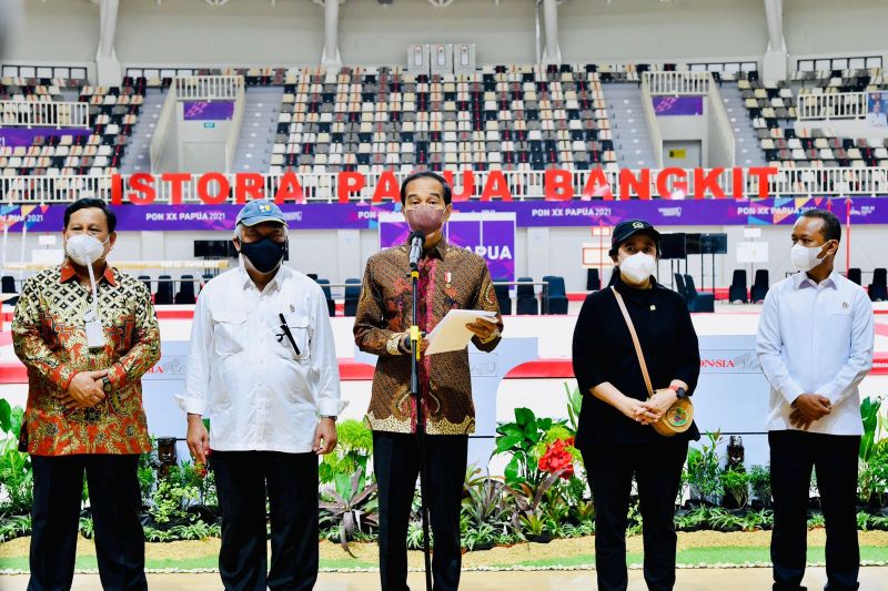 President Jokowi inaugurates seven venues for PON in Papua