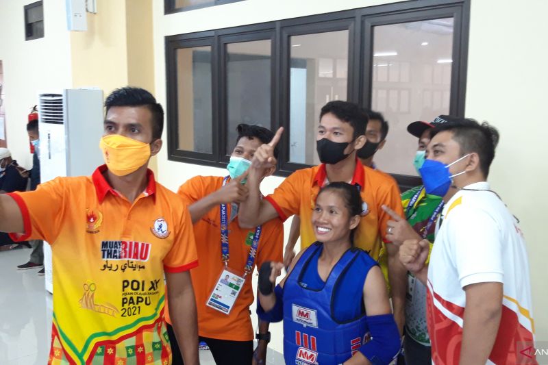 Jelang final muaythai PON XX, Riau pelajari strategi lawannya Jawa Barat