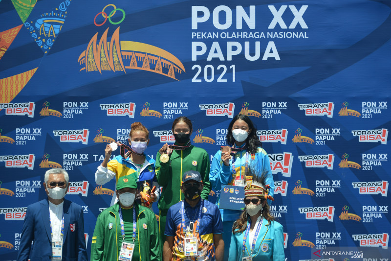 Papua PON: Jakarta-East Java bag gold in open waters swimming