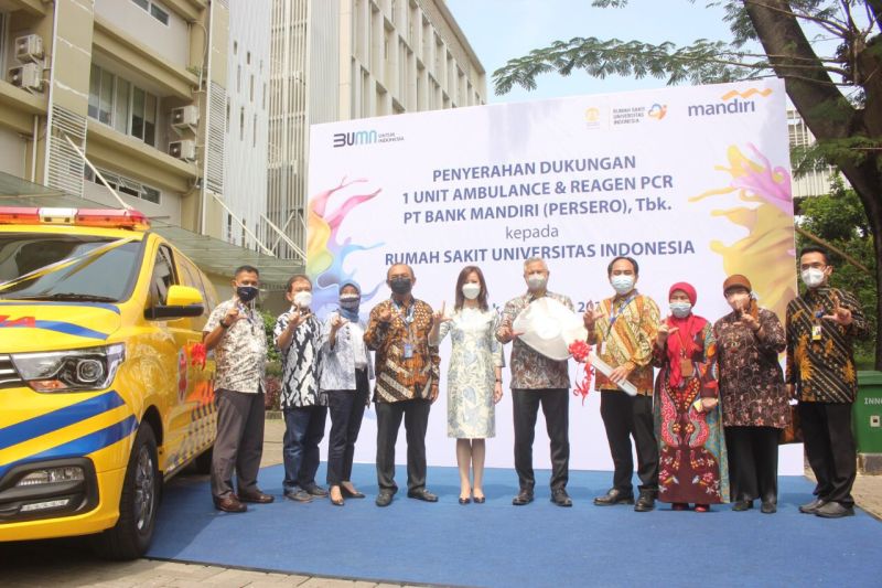 RSUI terima bantuan mobil ambulans dan dana alat kesehatan dari Bank Mandiri