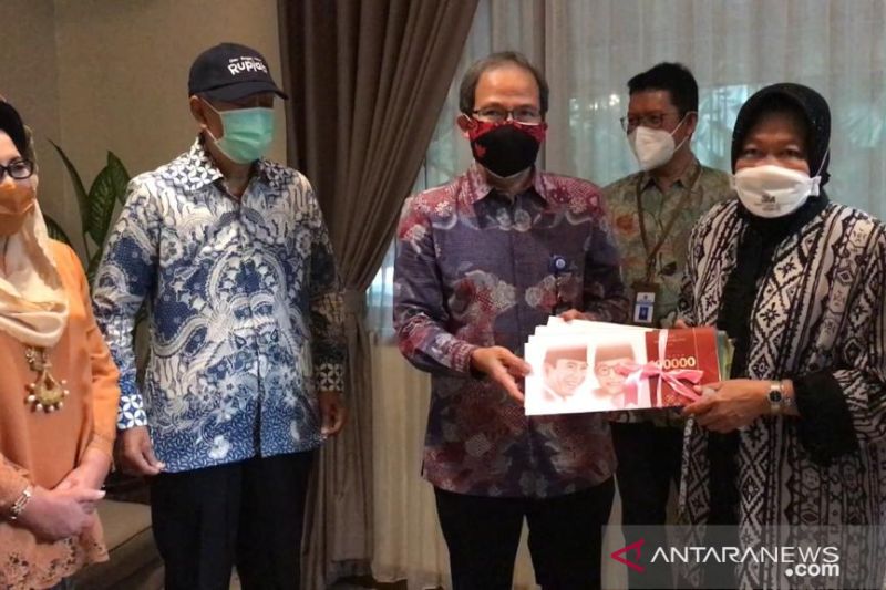 Mensos Risma kunjungi ahli waris keluarga Bung Karno untuk Rupiah emisi 2022