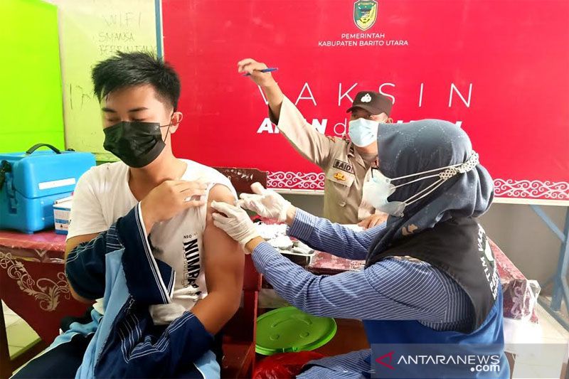 700 siswa SMAN 1 Muara Teweh sudah divaksin
