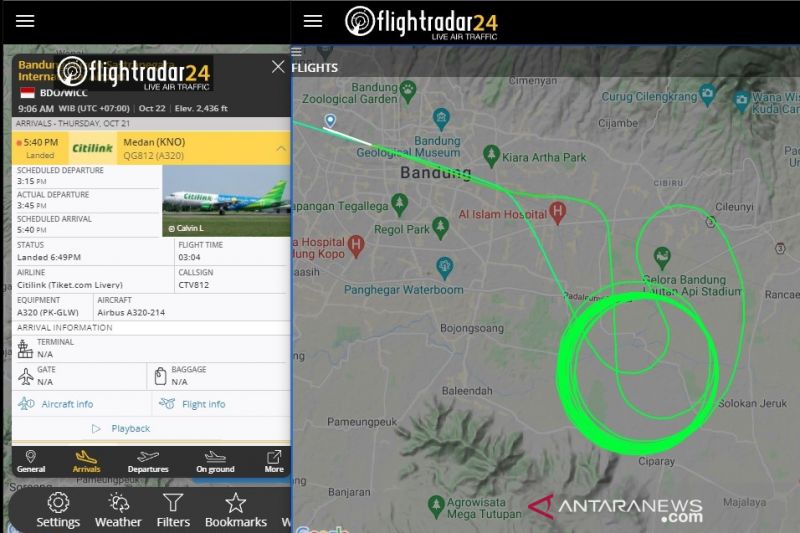 Pesawat berputar saat cuaca ekstrem lazim terjadi, sebut Bandara Husein