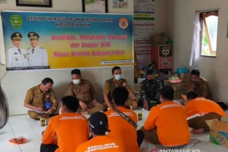 BPBD Tapin sosialisasikan KIE tingkatkan pemahaman kebencanaan