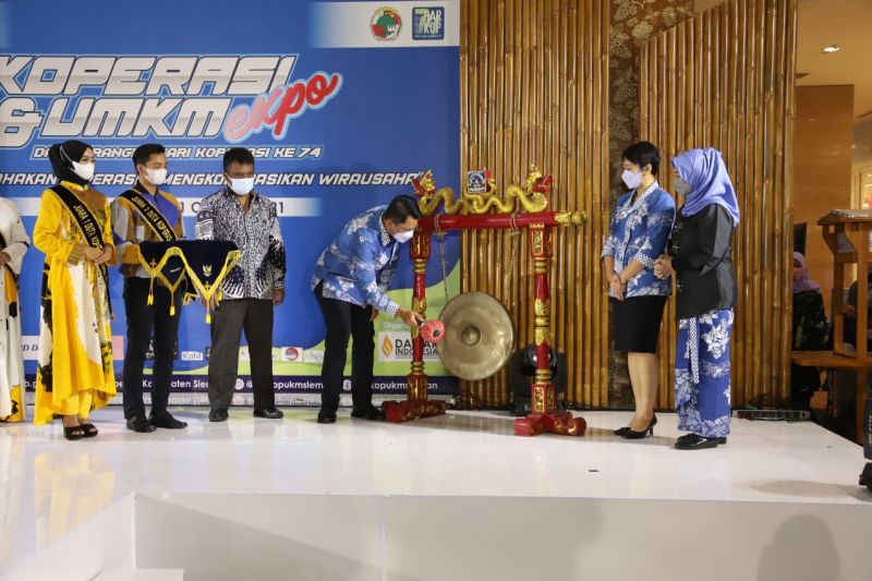 Koperasi dan UMKM Expo 2021 di Sleman mencatat transaksi Rp124 juta