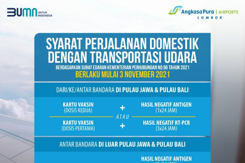 Naik pesawat di Bandara Lombok bisa gunakan Antigen