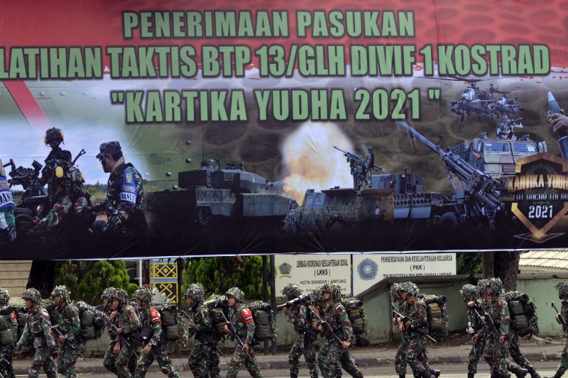 Ribuan Pasukan TNI AD Ikuti Latihan Antar Kecabangan di Puslatpur Baturaja