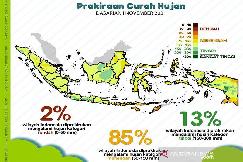 Sejumlah kota besar Indonesia diprakirakan alami hujan disertai petir -  ANTARA News