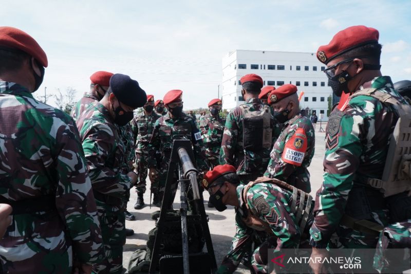 Komando Pasukan Katak gelar apel latihan operasi kontra teror maritim