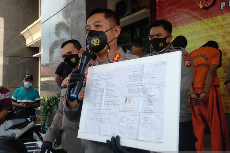 Polisi Karawang temukan surat pernyataan isteri bos rumah makan dengan pembunuh