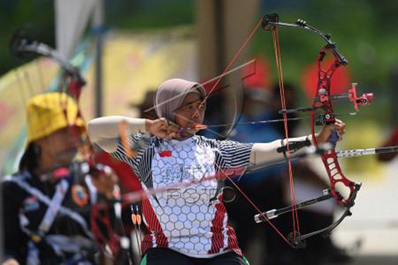 Final panahan compound elite putri Peparnas Papua