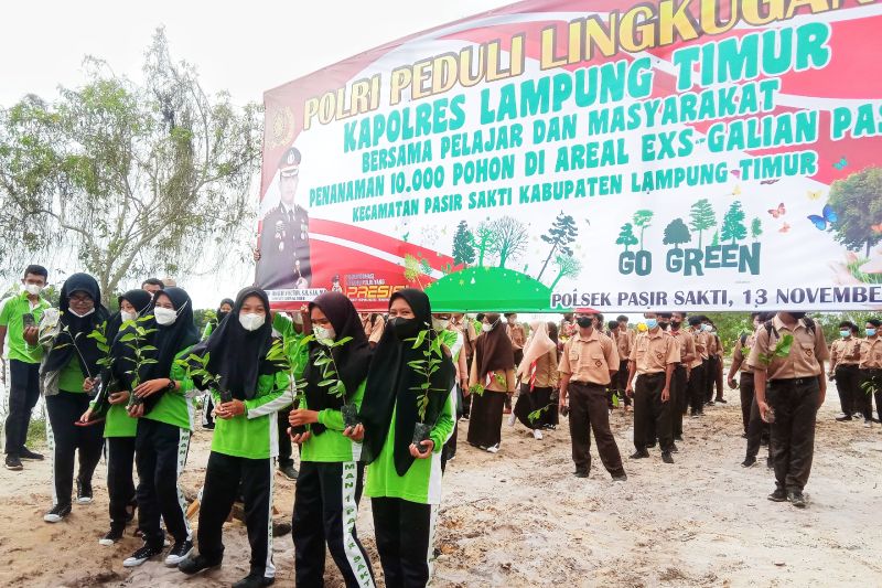 Polsek Pasir Sakti Peduli Lingkungan