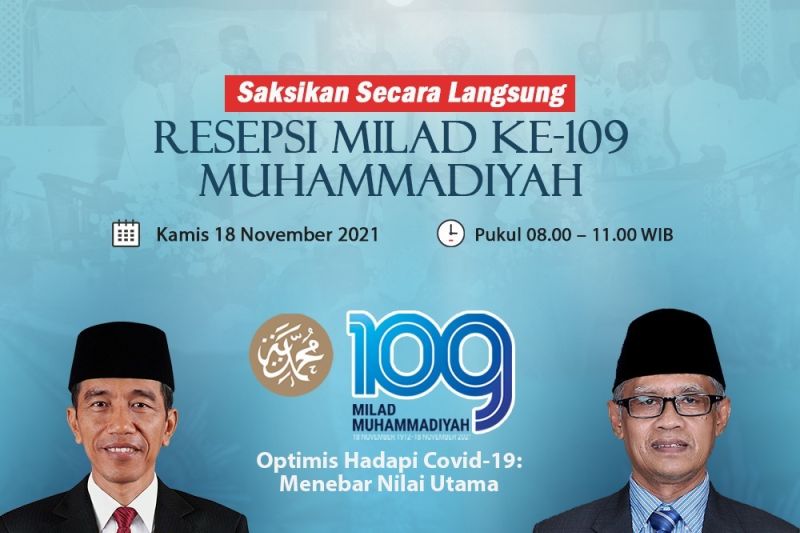 Presiden Jokowi dijadwalkan hadiri milad ke-109 Muhammadiyah secara daring