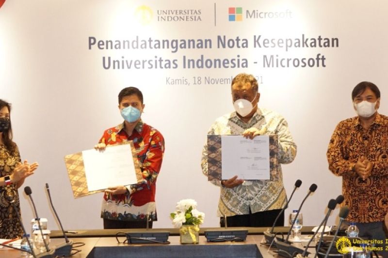 UI dan Microsoft dukung terciptanya talenta digital Indonesia