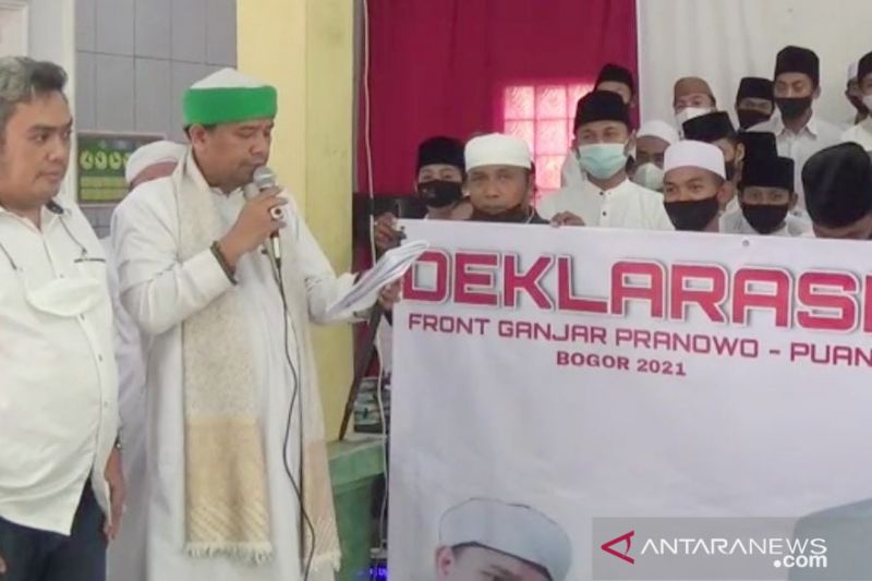Santri di Ciawi Bogor deklarasi dukung Ganjar Pranowo-Puan Maharani