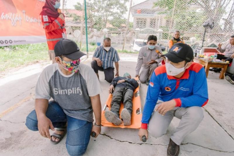 Pertamina Fuel Terminal Tanjung Gerem gelar pelatihan generasi tanggap bencana