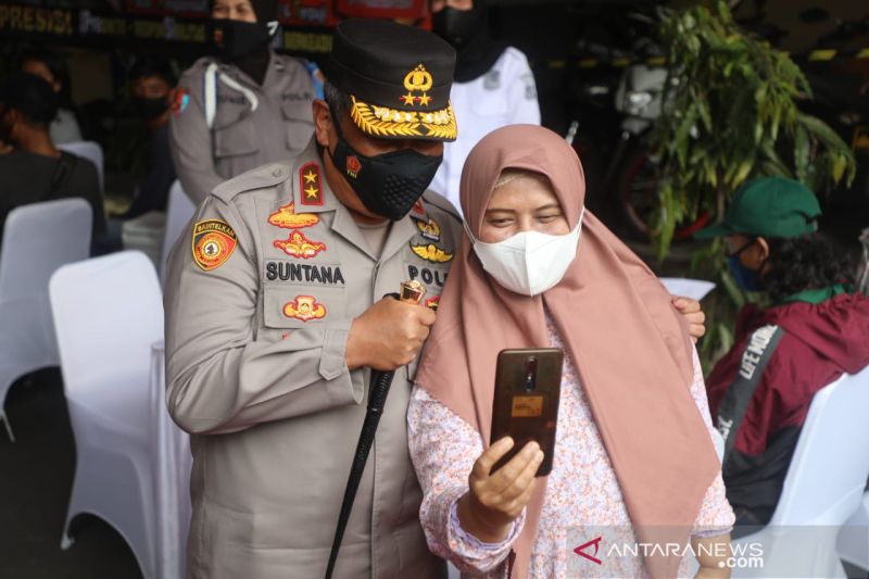 Kapolda Jabar targetkan vaksinasi COVID-19 Kota Bogor mencapai 95 persen