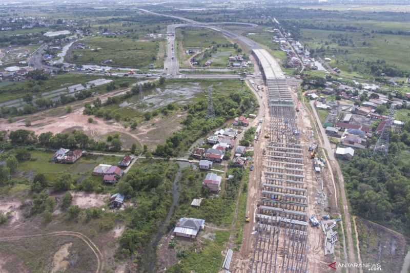 Progres Pembangunan Jalan Tol Palembang-Betung