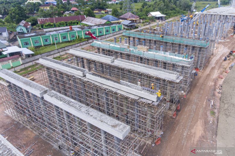 Progres Pembangunan Jalan Tol Palembang-Betung