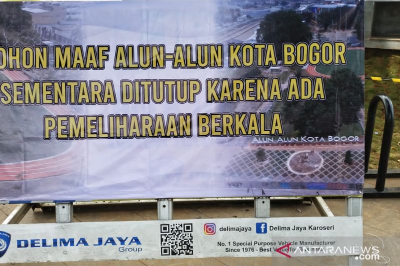 Alun-alun Kota Bogor untuk sementara ditutup