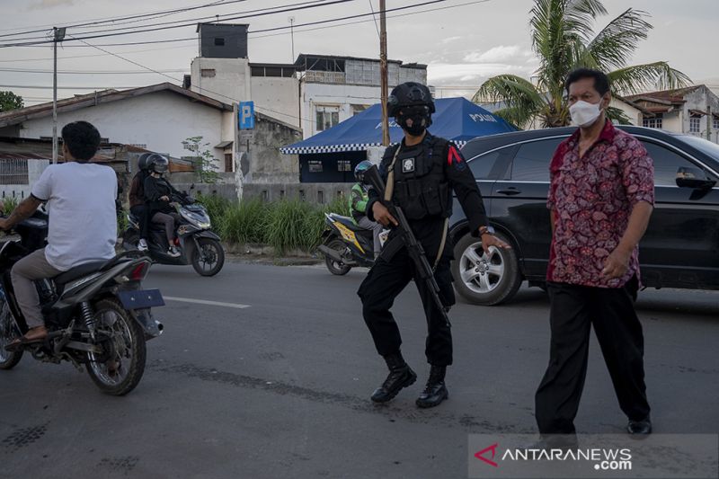 Pengamanan Ibadah Natal di Palu