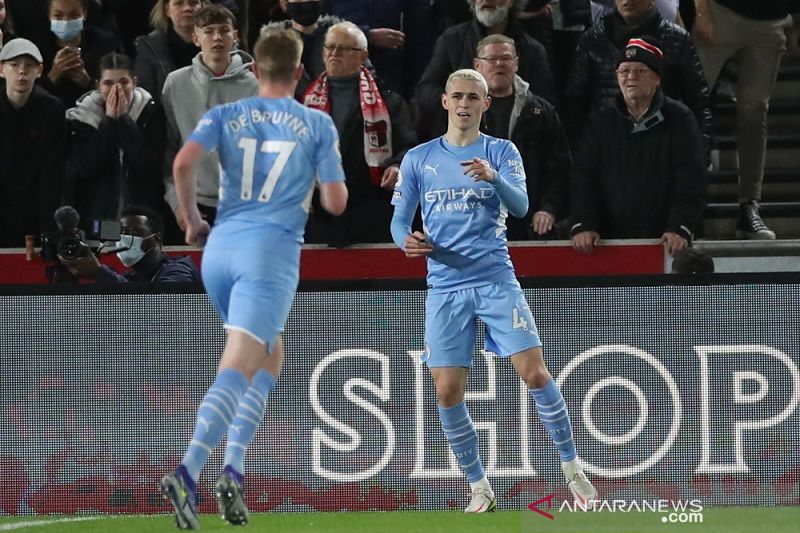 Manchester City menang di kandang Brentford