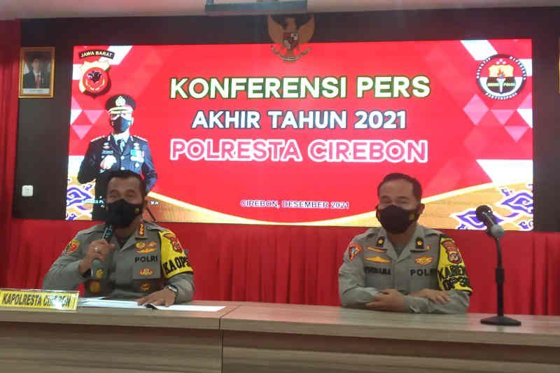 Polresta Cirebon catat tindak pidana tahun 2021 naik capai 737 kasus