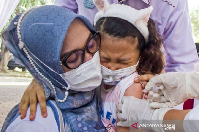 Sasaran vaksinasi anak usia 6-11 tahun di Karawang mencapai 239.623 jiwa