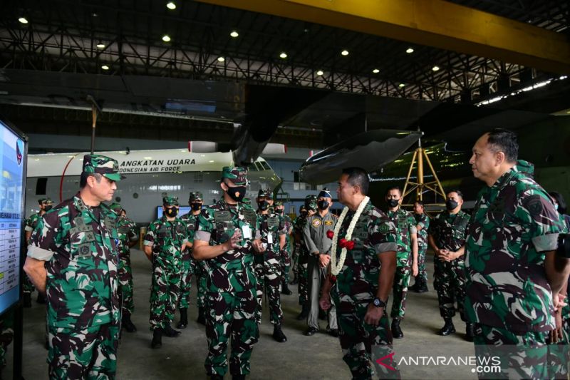 Panglima TNI tinjau kesiapan perpindahan Skuadron Udara di Lanud Bandung