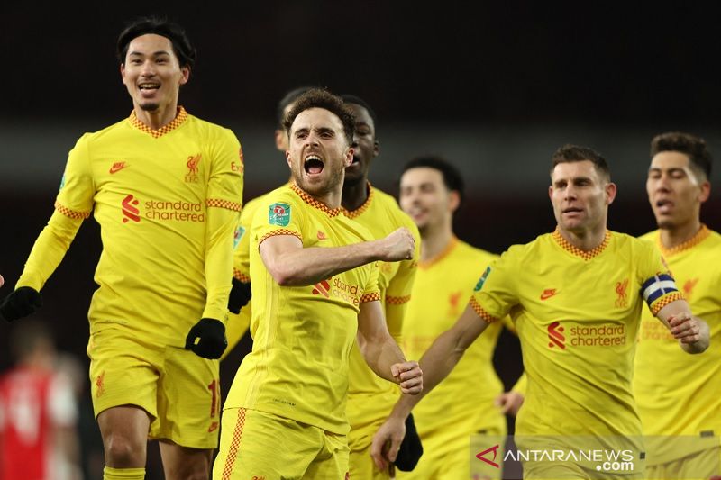 Arsenal dibungkam di stadion Emirates setelah Liverpool maju ke final Piala Liga