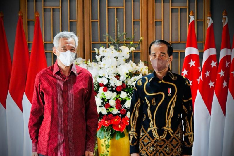 Presiden Jokowi terima PM Singapura di Bintan Riau