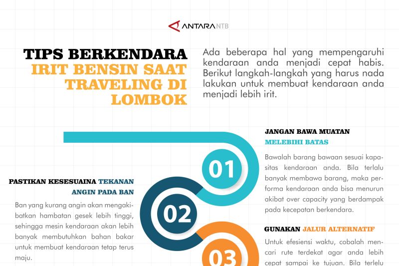 Tips berkendara irit bensin saat traveling di Lombok