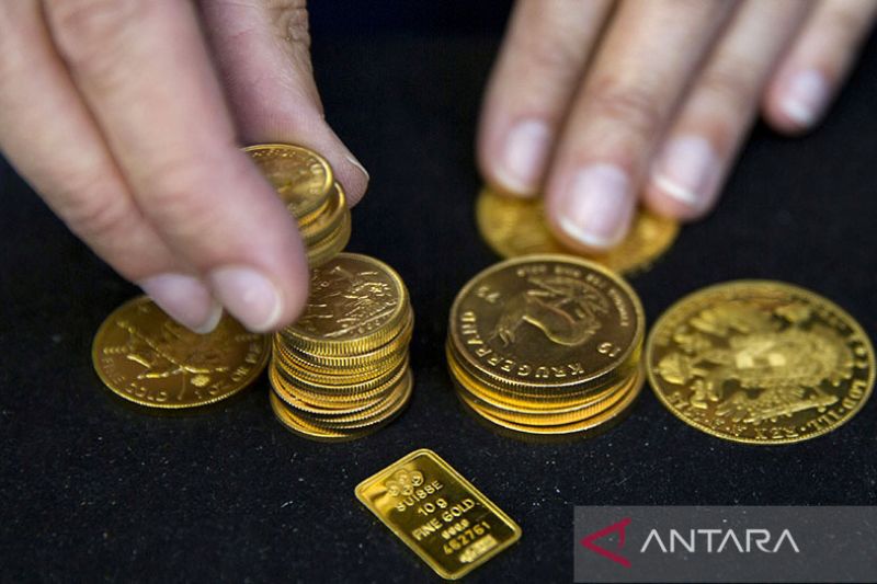Harga emas naik di tengah ketidakpastian negosiasi utang dan inflasi AS