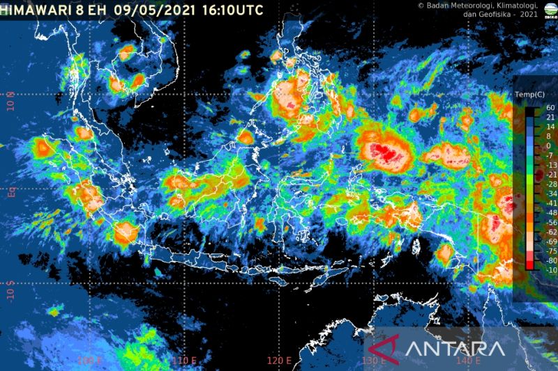 BMKG ingatkan waspada potensi hujan lebat di beberapa daerah