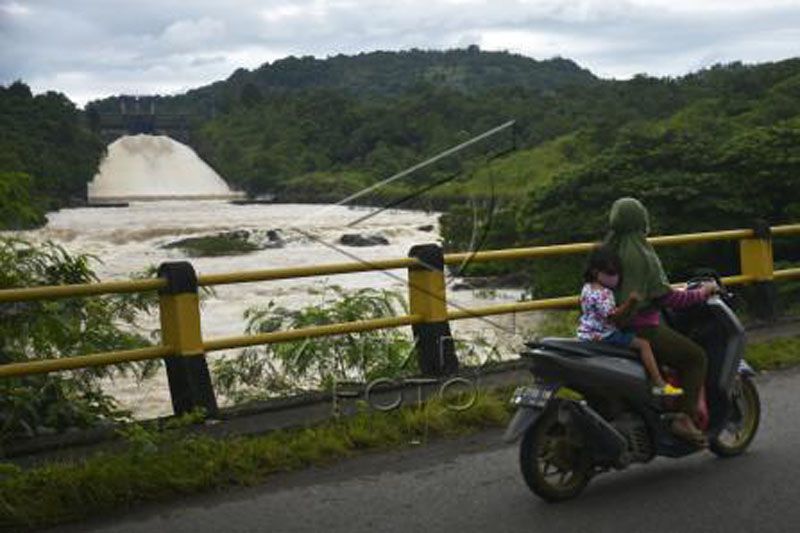 Volume ketinggian air Bendungan Bili-Bili