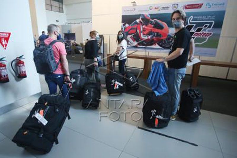 Kedatangan kru tim MotoGP