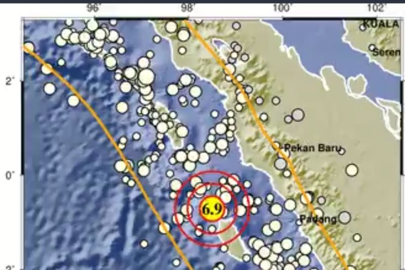 Gempa dangkal M6,9 guncang Nias Selatan
