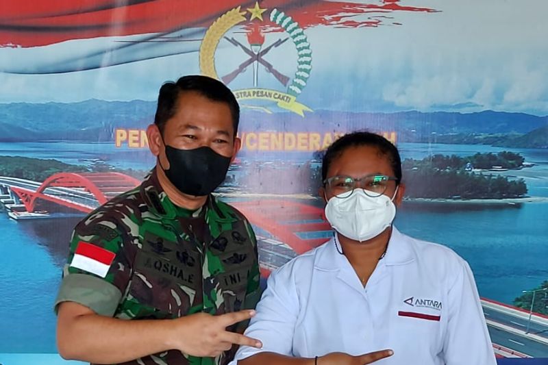 Antara Biro Papua bersilahturahmi dengan Pendam XVII/Cenderawasih