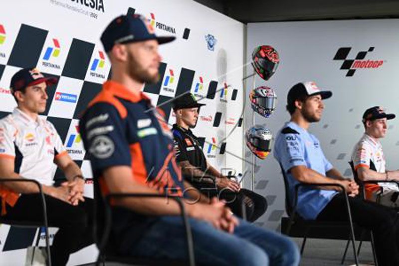 Konferensi pers jelang balapan MotoGP Mandalika