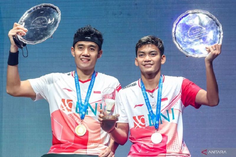 Bagas - Fikri berhasil menjadi juara ganda putra All England