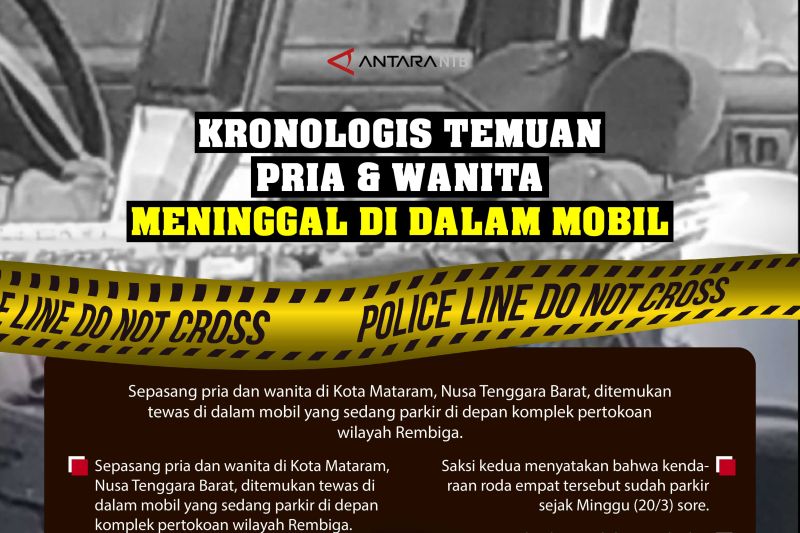 Kronologis temuan sepasang pria dan wanita meninggal di mobil kawasan Rembiga