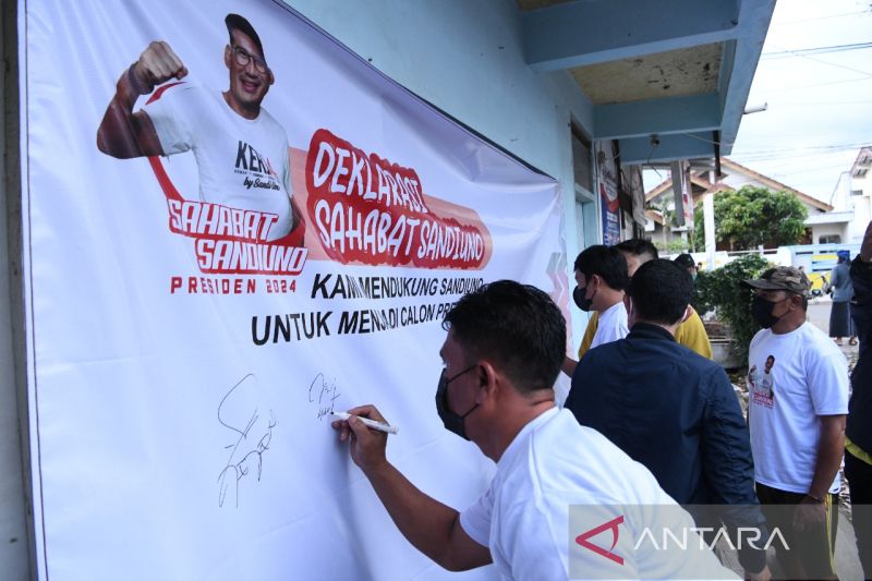 Kaum muda Garut deklarasi dukung Sandiaga Uno maju di Pilpres 2024