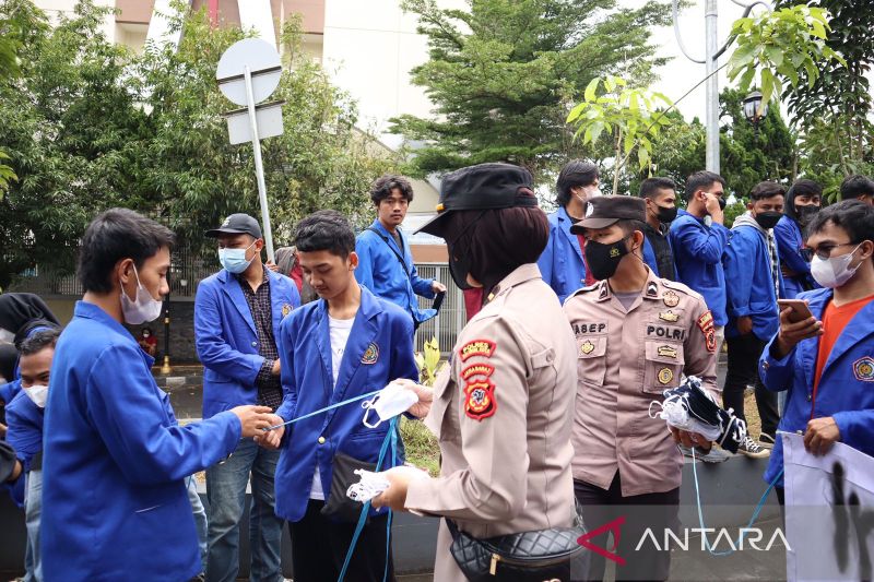 Polisi sebut unjuk rasa mahasiswa di Sukabumi berjalan kondusif