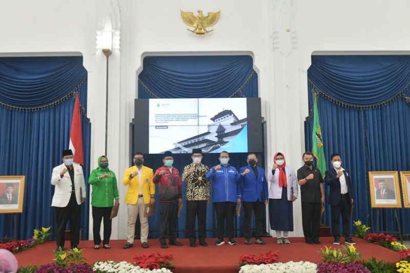 10 parpol dapat bantuan keuangan Pemprov Jawa Barat