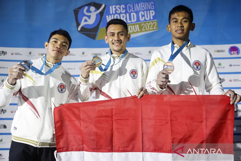 Indonesia Dominasi Sprint Piala Dunia IFSC World Climbing