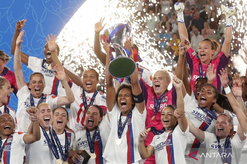 Lyon juara Liga Champions Putri 2021/2022 usai kalahkan Barcelona 3-1